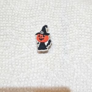 Pumpkin Witch Croc Charm